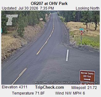 OR207 at OHV Park NB MP21.72